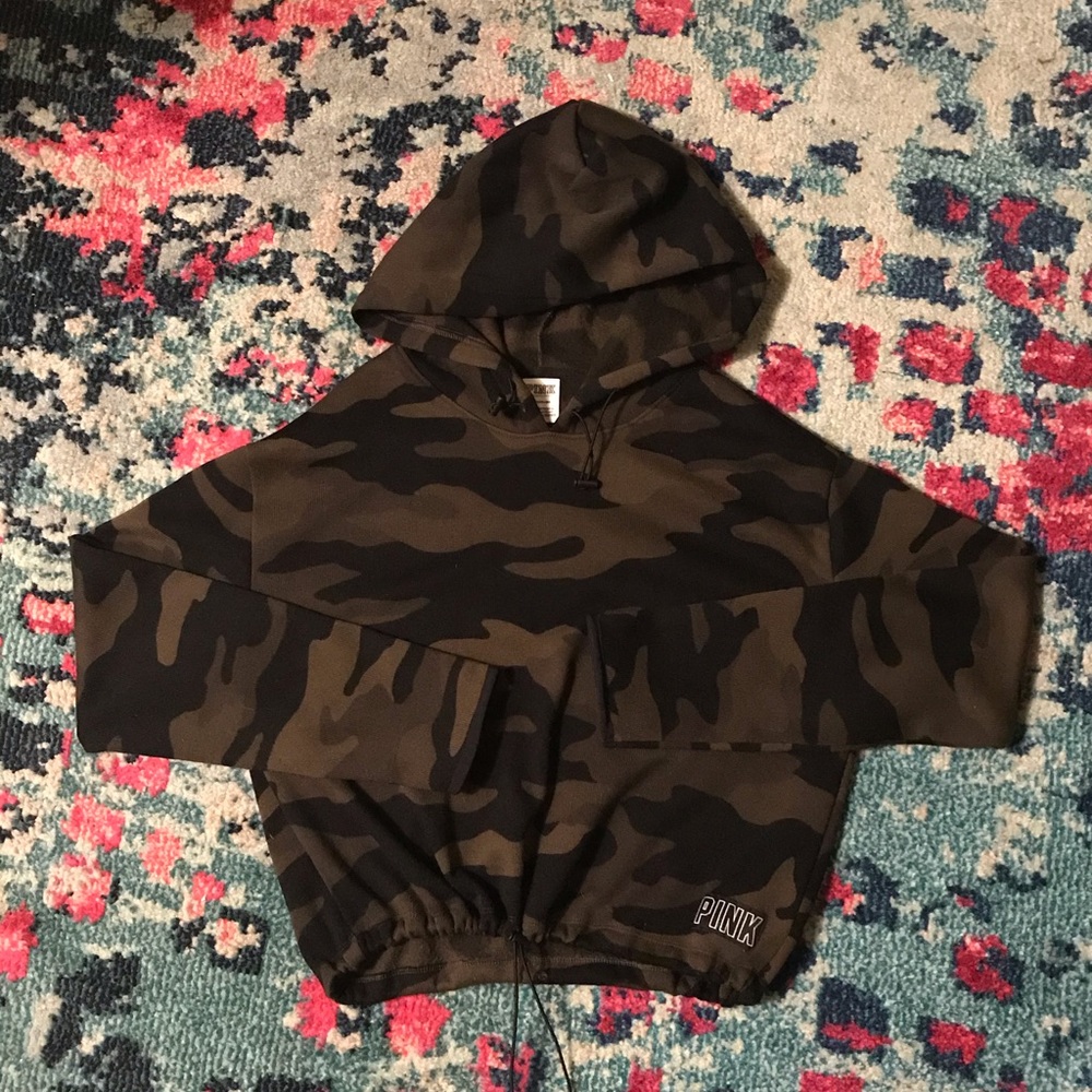 VS Pink camo hoodie